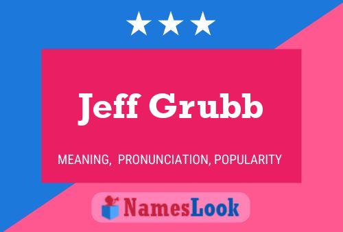 Jeff Grubb Naam Poster