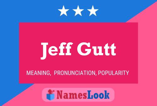 Jeff Gutt Naam Poster