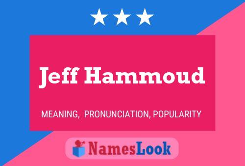 Jeff Hammoud Naam Poster