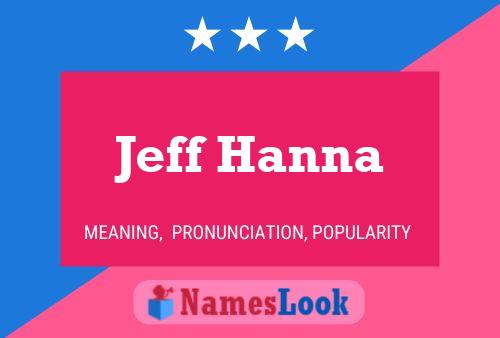 Jeff Hanna Naam Poster