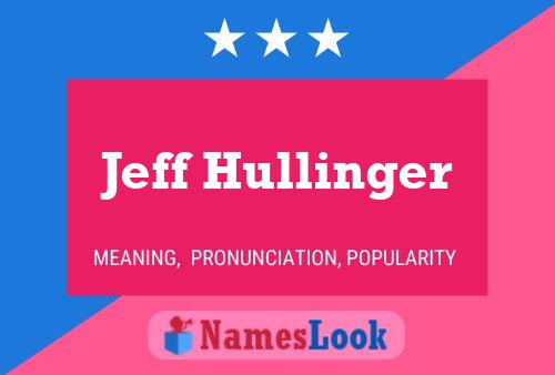 Jeff Hullinger Naam Poster