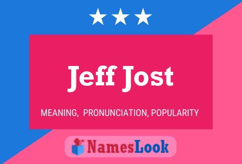 Jeff Jost Naam Poster