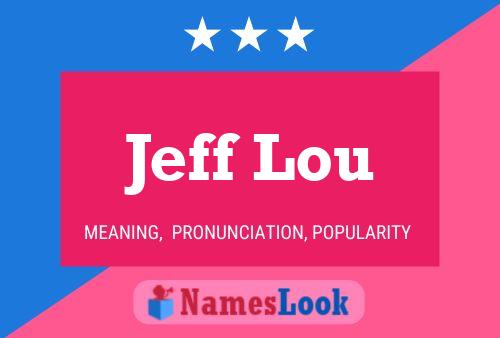 Jeff Lou Naam Poster