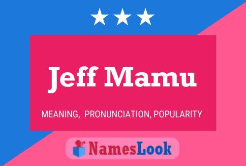 Jeff Mamu Naam Poster