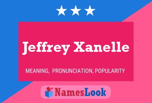 Jeffrey Xanelle Naam Poster