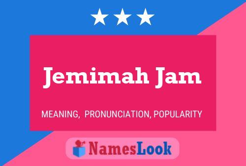 Jemimah Jam Naam Poster