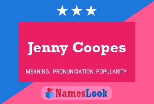 Jenny Coopes Naam Poster