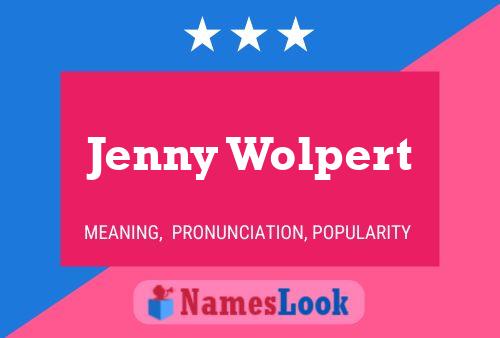 Jenny Wolpert Naam Poster