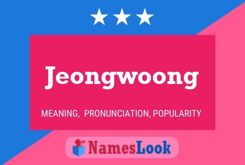 Jeongwoong Naam Poster