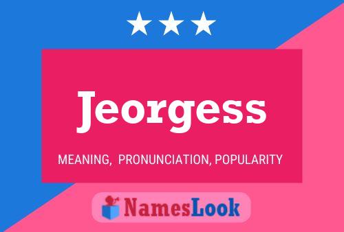 Jeorgess Naam Poster