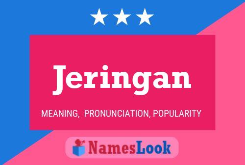 Jeringan Naam Poster