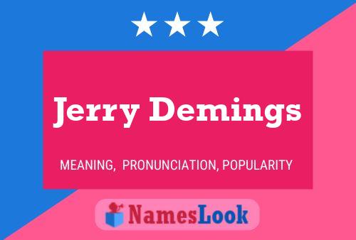 Jerry Demings Naam Poster