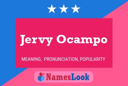 Jervy Ocampo Naam Poster