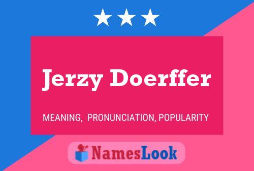 Jerzy Doerffer Naam Poster