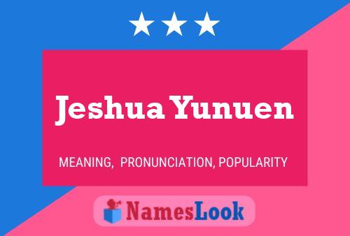 Jeshua Yunuen Naam Poster