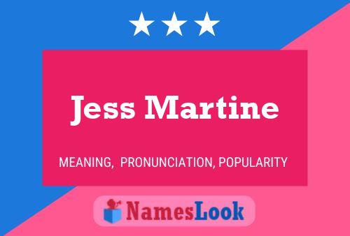 Jess Martine Naam Poster