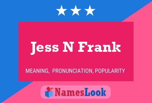 Jess N Frank Naam Poster