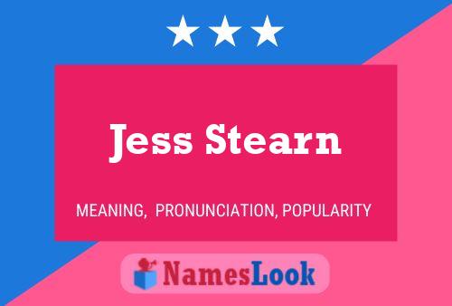 Jess Stearn Naam Poster