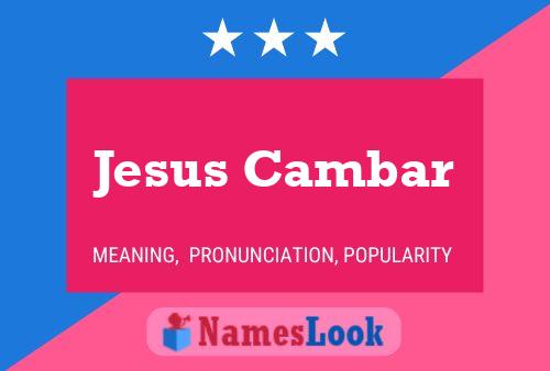 Jesus Cambar Naam Poster