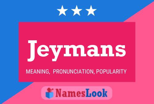 Jeymans Naam Poster