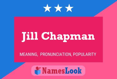 Jill Chapman Naam Poster