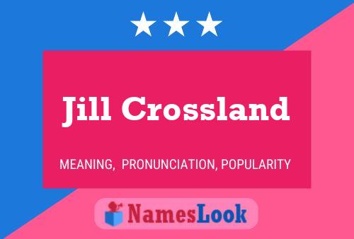 Jill Crossland Naam Poster