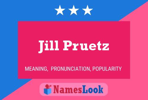 Jill Pruetz Naam Poster