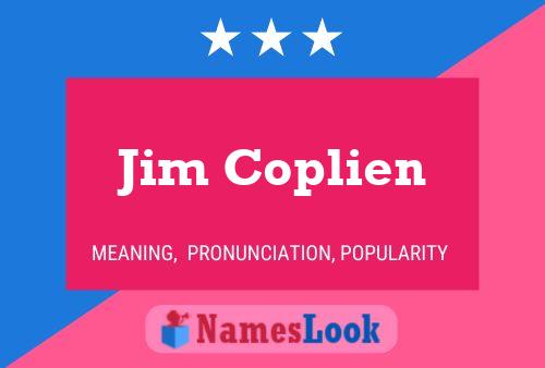 Jim Coplien Naam Poster