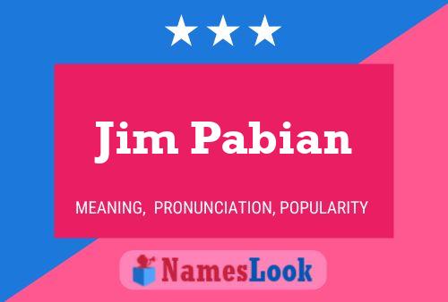 Jim Pabian Naam Poster