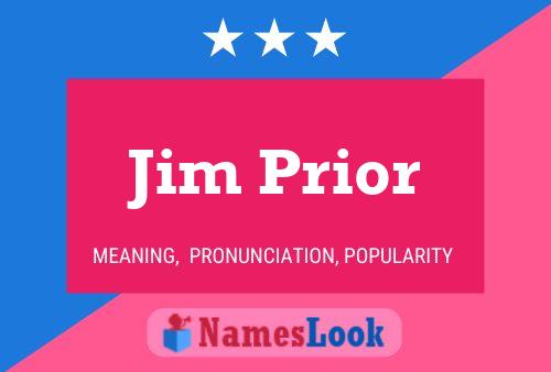 Jim Prior Naam Poster