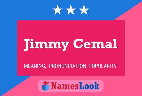 Jimmy Cemal Naam Poster