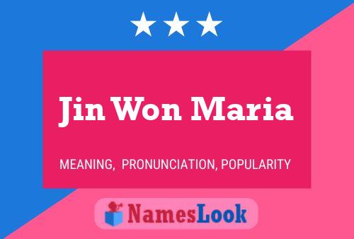 Jin Won Maria Naam Poster