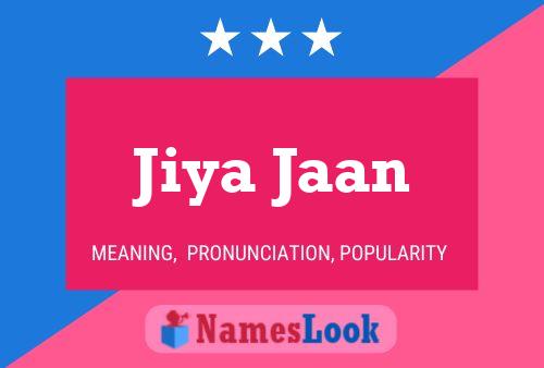 Jiya Jaan Naam Poster