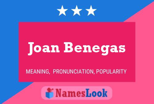 Joan Benegas Naam Poster