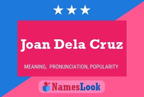 Joan Dela Cruz Naam Poster