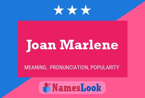 Joan Marlene Naam Poster