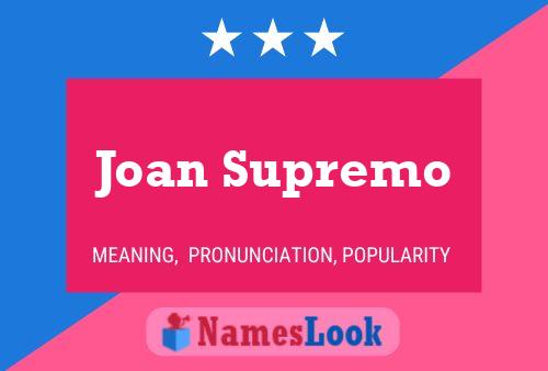 Joan Supremo Naam Poster