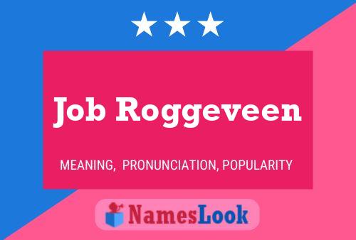 Job Roggeveen Naam Poster