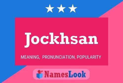 Jockhsan Naam Poster