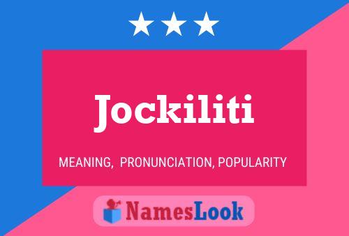 Jockiliti Naam Poster