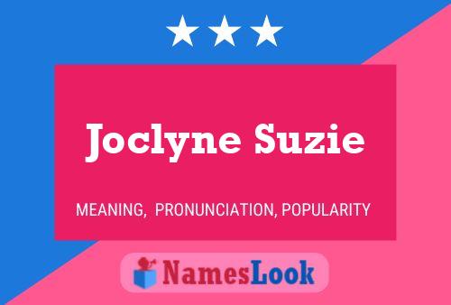 Joclyne Suzie Naam Poster