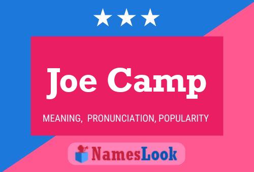 Joe Camp Naam Poster