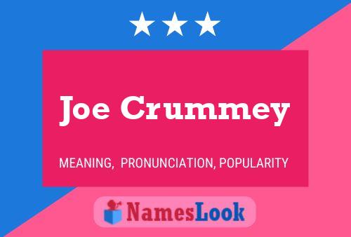 Joe Crummey Naam Poster