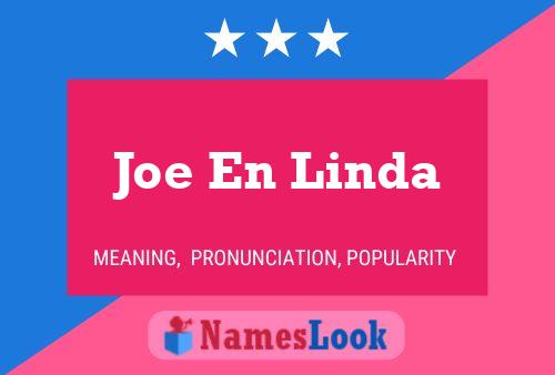 Joe En Linda Naam Poster