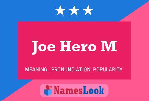 Joe Hero M Naam Poster