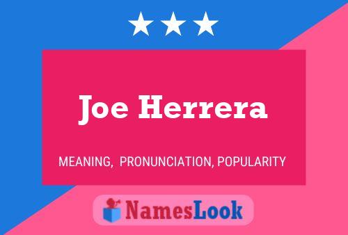 Joe Herrera Naam Poster