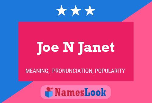 Joe N Janet Naam Poster