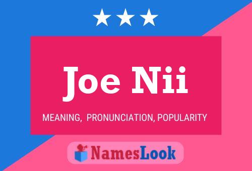 Joe Nii Naam Poster