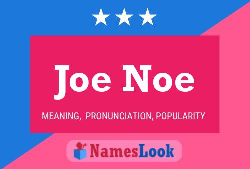 Joe Noe Naam Poster