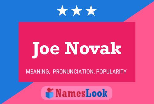 Joe Novak Naam Poster